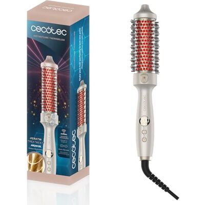 Cecotec Spazzola lisciante con infrarossi e tecnologia ionica InstantCare ThermoGlow. 70 W, 5 impostazioni di temperatura, barile da 38 mm, funzione memoria, schermo, spegnimento automatico e cavo Cecotec Spazzola lisciante con infrarossi e tecnologia ionica InstantCare ThermoGlow. 70 W, 5 impostazioni di temperatura, barile da 38 mm, funzione memoria, schermo, spegnimento automatico e cavo