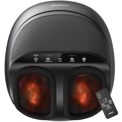 Massaggiatore per piedi RENPHO RF-FM059R-BK - Shiatsu riscaldante - Nero Massaggiatore per piedi RENPHO RF-FM059R-BK - Shiatsu riscaldante - Nero