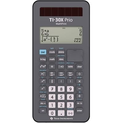 Texas Instruments Texas MathPrint Calcolatrice scolastica scientifica (IQB, Solare/batteria) Grigio Texas Instruments Texas MathPrint Calcolatrice scolastica scientifica (IQB, Solare/batteria) Grigio
