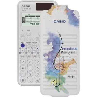 Casio FX-991SP CW Calcolatrice scientifica illustrata con nota musicale, consigliata per il curriculum spagnolo e portoghese, 5 lingue, oltre 560 funzioni, solare, colore bianco Casio FX-991SP CW Calcolatrice scientifica illustrata con nota musicale, consigliata per il curriculum spagnolo e portoghese, 5 lingue, oltre 560 funzioni, solare, colore bianco