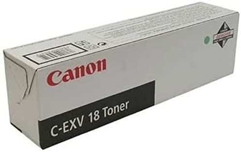 Canon C-EXV18 Cartuccia Toner 8400 pagine 430 grammi x 1 Flacone, colore: Nero