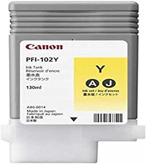 Canon PFI-102Y Cartuccia ad Inchiostro Solido, Giallo