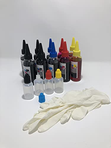 INKJET ORIGINALE KIT RICARICA CARTUCCE 1 LITRO INCHIOSTRO SPECIFICO PER STAMPANTI EPSON A 4 COLORI 250 ML PER COLORE NERO, CYANO, MAGENTA, GIALLO, PER EPSON SPECIFICO PER TUTTE LE STAMPANTI A 4 COLORI.