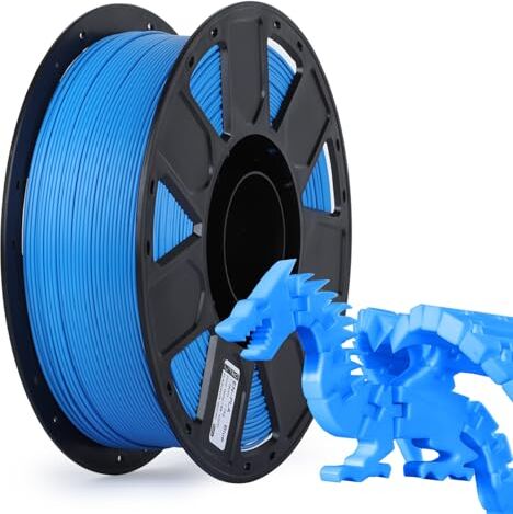 Creality Filamento PLA 1.75mm per Stampante 3D e Penne 3D Precisione Dimensionale +/- 0.02mm Neatly Wound Stampanti 3D FDM Bobina da 1kg (2.2 Libbre) (Blu)