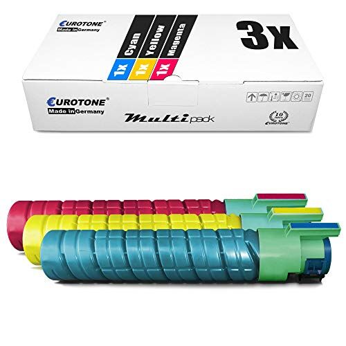 3x Eurotone Toner per Ricoh SP C420dn C411 C410 C411dn CL4000hdn C410dn CL4000dn CL4000 sostituisce TYPE145 TYPE245 Colore