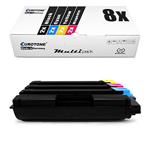 Eurotone 8x Müller Printware cartuccia del toner per Kyocera Ecosys ECOSYS P 6030 6130 cdn sostituisce TK5140