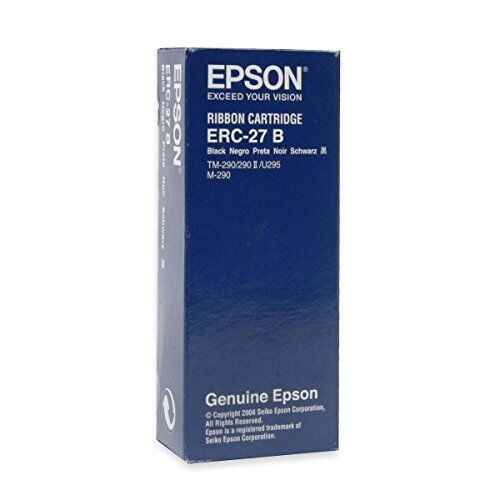 Epson Cartuccia Nastro Genuine Erc-27B-3 per stampanti POS: Tm-290 / Tm-U295 M-290 Lotto di 3 1 Nero