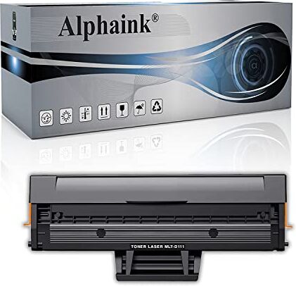 alphaink Toner Compatibile con Samsung MLT-D111L MLT-D111S per stampanti Samsung SL M2026W M2020W M2020 M2022 M2022W Xpress M2026 M2070 M2070F M2070FW M2071FH M2078 (versione da 1800 copie)