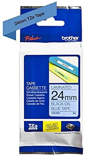 Brother Nastro Laminato, 24 mm, Nero/Blu