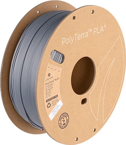 Polymaker PolyTerra PLA+ Grigio 1.75mm 1kg