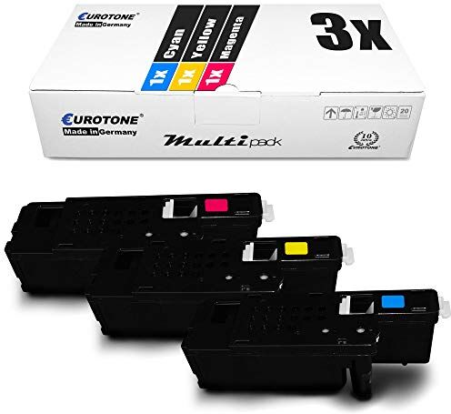 Eurotone 3x  Toner per Xerox Phaser 6020 6022 6027 BI sostituisce 106R02756-106R02758 Colore