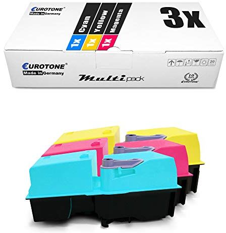 3x Eurotone Toner per Kyocera KM-C 2520 2525 3225 3232 4035 4535 wie Colore