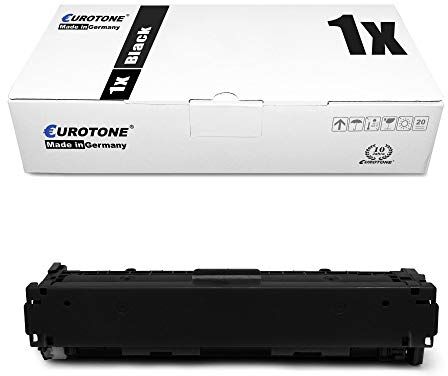 Eurotone 1x  Toner per Canon LBP611Cn MF634Cdw MF635Cx LBP613Cdw MF636Cdwt MF632Cdw MF631Cn sostituisce 045H BK 1246 C 002 Nero