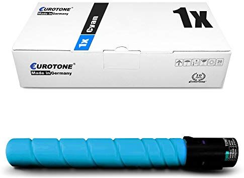 1x Eurotone Toner per Konica Minolta Bizhub C 224 284 364 e sostituisce TN-321C TN321C Ciano