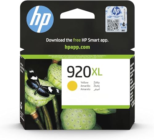 HP 920XL , Cartuccia Originale  da 700 Pagine, Compatibile con Stampanti  Officejet Serie 6000 e 7000 Grandi Formati, Giallo