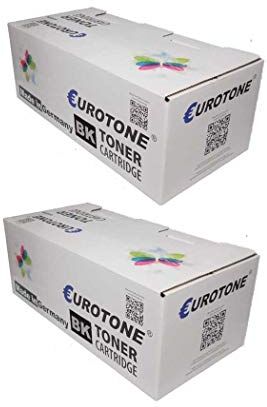 2x Eurotone Toner per Panasonic KX-MB2030 KX-MB1900 KX-MB2020 KX-MB2001GB KX-MB2025PD KX-MB2000G sostituisce KX-FAT411X KXFAT411X Set