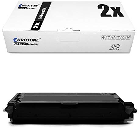 2x Eurotone Toner per Epson Aculaser C 2800 wie C13S051161 S051161 Nero