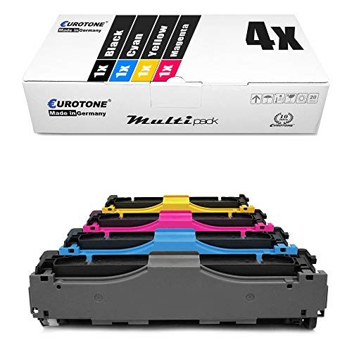 4x Eurotone compatibile Toner per HP Colore LaserJet Pro MFP M 476 dw nw dn sostituisce CF380X-83A 312A 312X