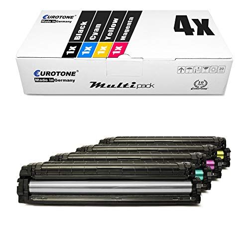 4x Eurotone Toner per Samsung ProXpress C 3010 3060 ND FR premium line sostituisce CLT-503 CLT503 Set