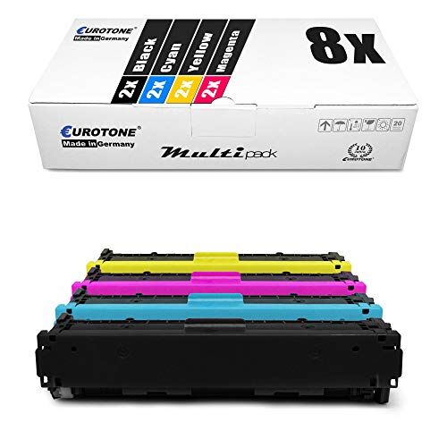 8x Eurotone Toner per Canon I-Sensys MF 623 624 628 8230 8280 cw Cw cn Cn sostituisce 731