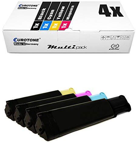 Eurotone 4x Premium Laser Toner Set per Epson Aculaser C1100 C1100N CX11N CX11NF CX11NFC CX21 CX21N (kompatible Alternative)