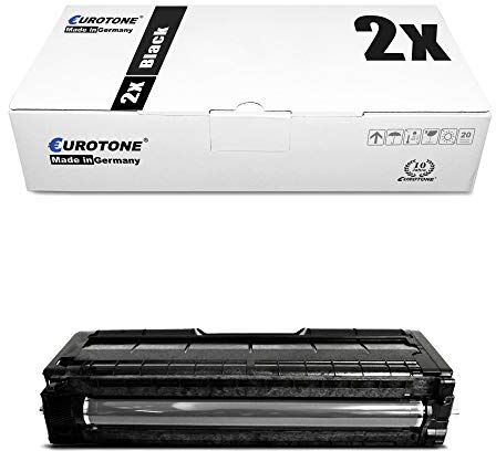 2x Eurotone Toner per Ricoh SP C 250 wie 407543 Set Cartuccia Cartuccia