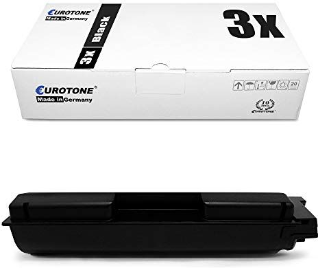 3x Eurotone Toner per Kyocera Ecosys ECOSYS P6130 ECOSYS M6030 ECOSYS M6530 ECOSYS P6030 ECOSYS M6530 ECOSYS M6530cdn wie 02NR0NL0 1T02NR0NL0 Nero