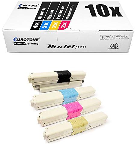 10x Eurotone Toner per OKI MC 351 352 361 362 561 562 DN DNW sostituisce 44469803 44469704-44469706