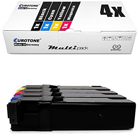 Eurotone 4x Müller Printware cartuccia del toner per Epson Aculaser C 2900 DN N sostituisce tutti i colori S050627 S050630