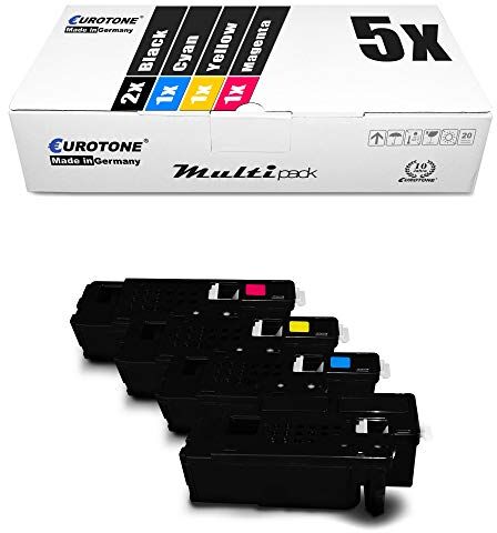 Eurotone 5x  Toner per Xerox 6022 WC6027 6020 6020BI 6027 6025 WC6025 sostituisce 106R02756-106R02759 Set