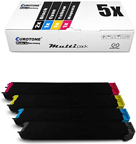 Eurotone 5x Müller Printware cartuccia del toner per Sharp MX2310N MX3114N MX2310 MX2614N MX2010 MX3111U MX3114 MX2614 MX2310F MX2010U MX3111 MX2310U sostituisce MX-23 GT MX23GT Set