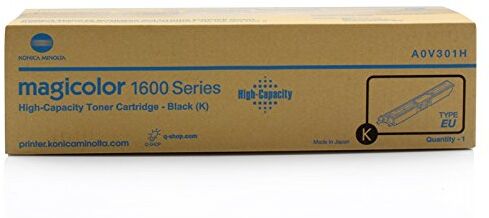 Konica Minolta Magicolor 1650 EN Original  A0V301H Black Toner Cartridge 2500 pages