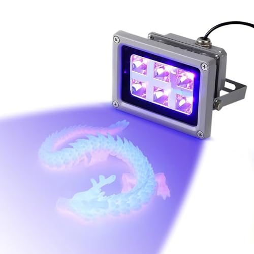 GEEETECH Lampada UV in Resina per Stampante 3D, UV Resina Curing Luce per SLA DLP Stampante 3D Solidificare Resina Fotosensibile 405nm