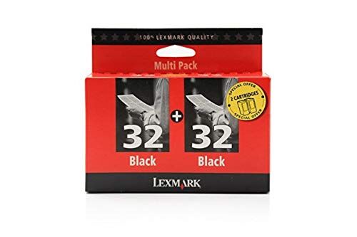 Lexmark Z 805 (32HC / 80D2956) original 2 x Printhead black 200 Pages 15,6ml