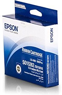 Epson Nastro di inchiostro originale, di colore nero, in qualità premium, adatto per stampanti Unisys CT 2426  7762, LQ680 / 7762 15262 C13S 015016  S015016 S015262