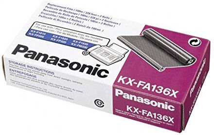 Panasonic KXFA136X Pellicola per Fp1810/Fp300, 2 x 100 m