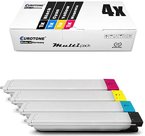 4x Eurotone Toner per Samsung C9201N CLX9301 CLX9251N C9251N C9251 C9201NA CLX9251 CLX9201NA CLX9201 CLX9201N CLX9301N sostituisce CLT-809 CLT809 Set