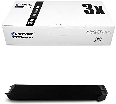 3x Eurotone Toner per Sharp MX 2010 2310 2614 3111 3114 U F N sostituisce MX-23 GTBA MX23GTBA Nero