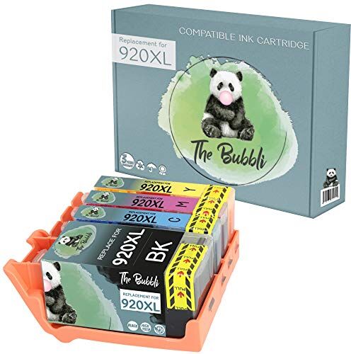 The Bubbli Originale   920XL Compatibile Cartuccia d'inchiostro per HP OfficeJet 6500A Plus 6000 6500A 6500 Wireless 7000 Wide Format (4 KIT)