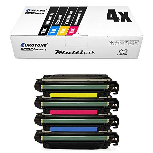 4x Eurotone compatibile Toner per HP Colore LaserJet CP 5225 XH DN N sostituisce CE740A-43A 307A