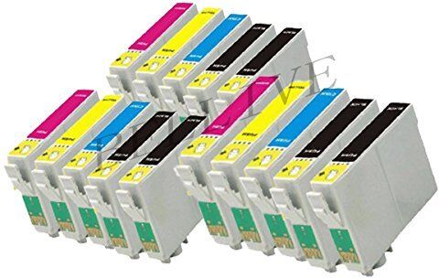 BELLIVESTORE 15 Cartucce compatibile per Epson T0441 T0442 T0443 T0444 con CHIP Epson Stylus C64 / Stylus C84 / Stylus CX6400 / Stylus C66 / Stylus C86 / Stylus CX3650 / Stylus CX6600 / Stylus CX3600