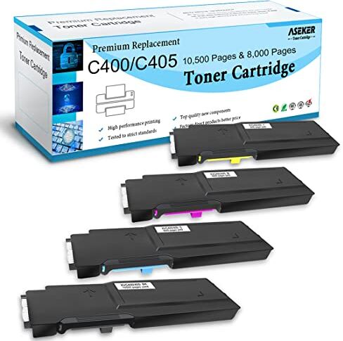 ASEKER Compatibile Cartuccia del toner per Xerox VersaLink C400 C400V C400N C400DN C405 C405V C405N C405DN Stampanti 10500 & 8000 Pagine 106R03528 106R03530 106R03531 106R03529 (BK/C/M/Y)