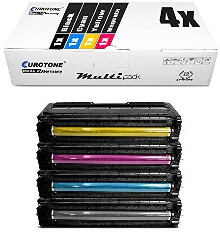 4x Eurotone Toner per Ricoh Aficio SP C 250 sf SFw e dn sostituisce tutti i colori