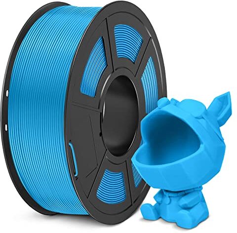 SUNLU Filamento Meta PLA 1,75 mm, Alta Tenacità, Migliore Liquidità Filamento PLA per Una Stampa 3D Più Veloce, Precisione Dimensionale +/- 0,02 mm, 1KG Blu