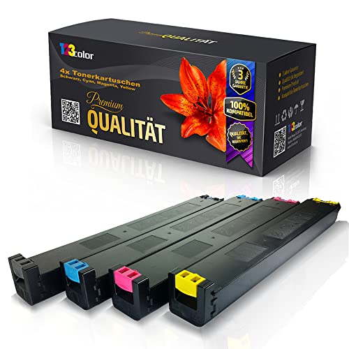 123Color 4 cartucce toner compatibili con Sharp MX 2301N MX 2600N MX 3100N MX31BK MX31C MX31M MX31Y MX 31BK MX 31C MX 31C MX 31M MX 31Y Nero Ciano Magenta Yellow Office Line Serie