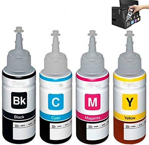 INK BELLIVE KIT 4 da 100ml Ricarica Inchiostri Colori Compatibile per Epson ET-2500 ET-2600 ET-2650 ET-4500 ET-2550 ET-4550 ET-3600 (non originali)