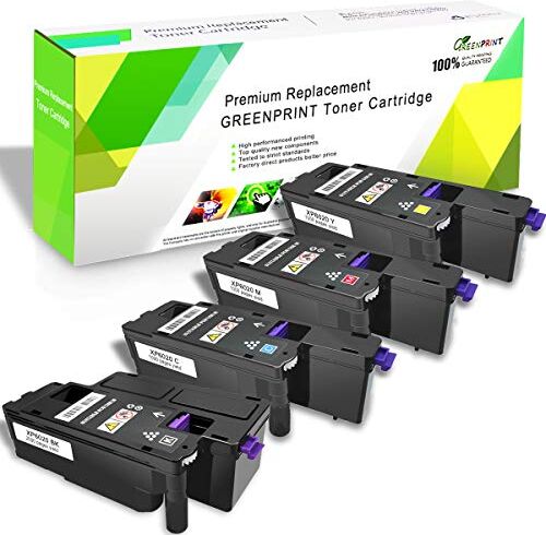 GREENPRINT Cartucce toner compatibili a 4 colori 6020 6022 6025 6027 6028 VICTORSTAR 2000 pagine per nero, 1000 pagine per ciano giallo magenta per Xerox Phaser 6020 6022 WorkCentre 6025 6027 6028 stampanti