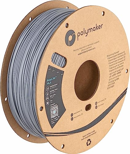 Polymaker PolyLite PLA Grigio 1.75mm 1kg