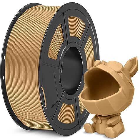 SUNLU Filamento Meta PLA 1.75 mm, Alta Tenacità, Migliore Liquidità Filamento PLA per Una Stampa 3D Più Veloce, Precisione Dimensionale +/- 0.02 mm, 1KG Cioccolato