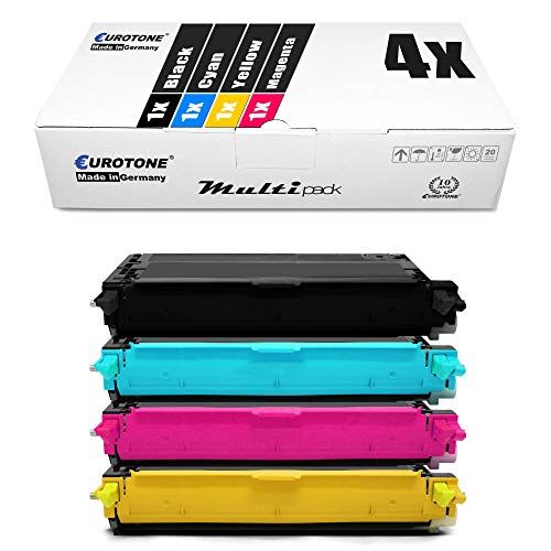 Eurotone 4x  Toner per Epson Aculaser C 3800 DN N DTN sostituisce S051124 S051127 tutti i colori